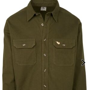 NWT Macks Prairie Wings Button-Down Chamois Guide Shirt - Moss Green - Size 3XL